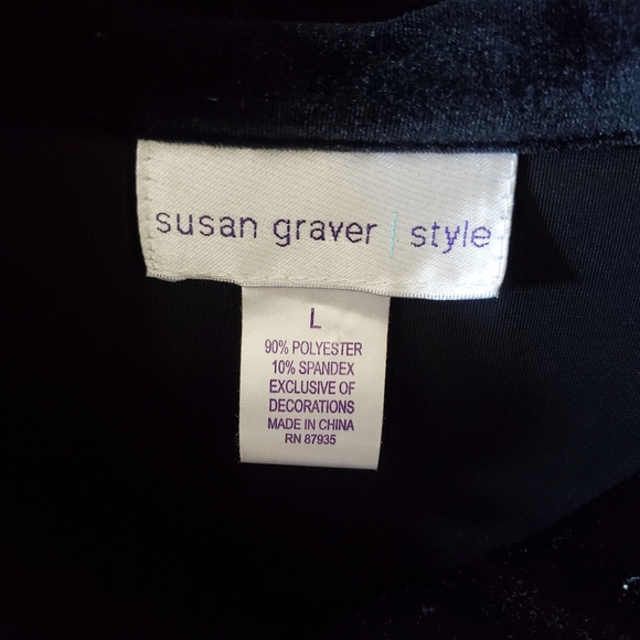 ***SUSAN GRAVER VELVET JACKET*** - Picture 3 of 3